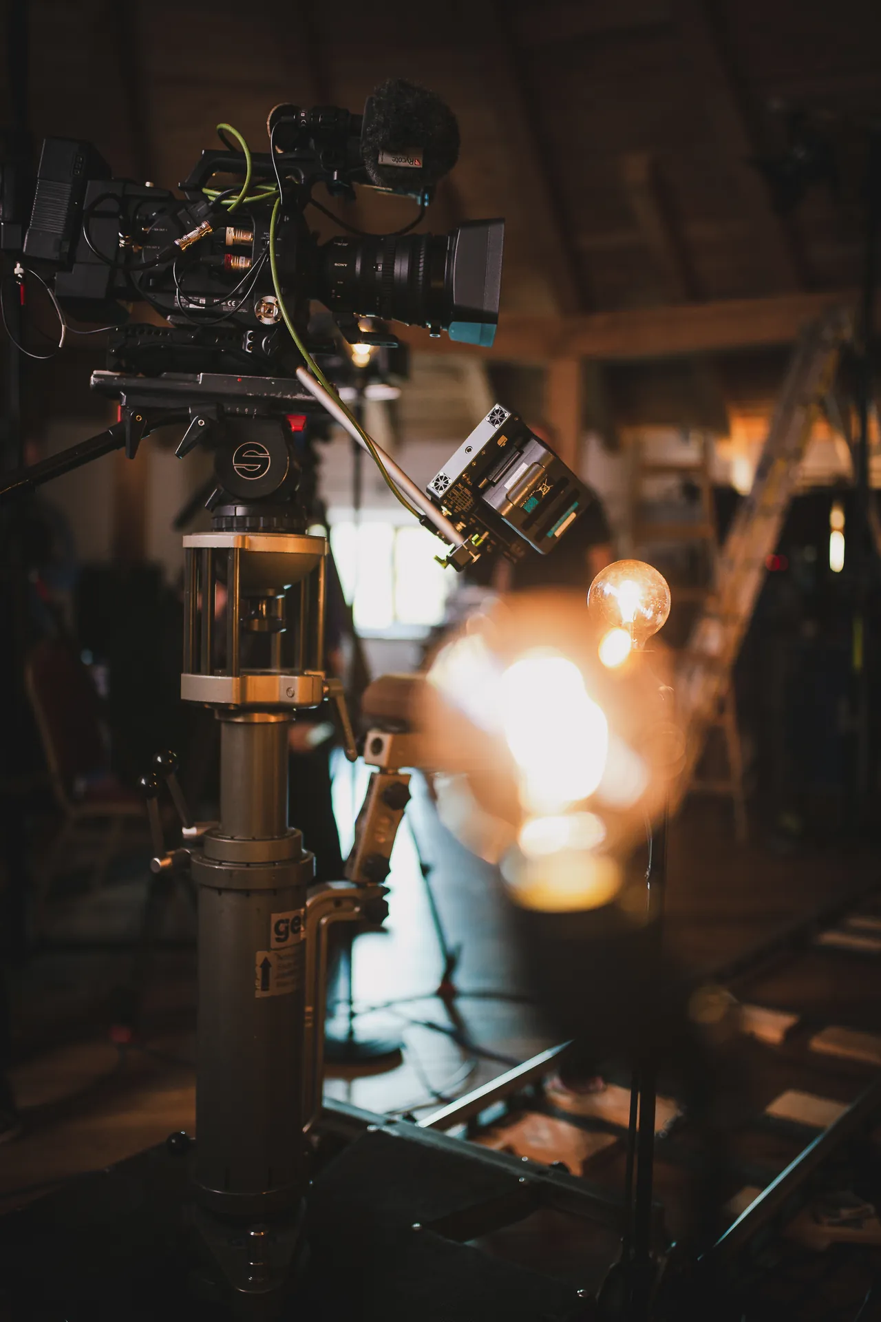 Camera in the auditorium of Mittersill Castle